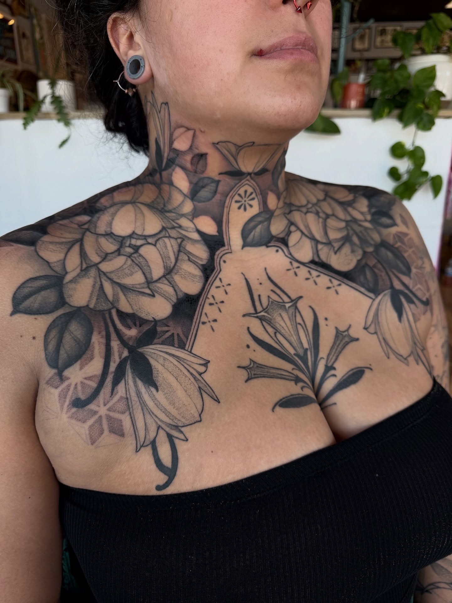 Tattoo by @hotmessnation — black_and_grey