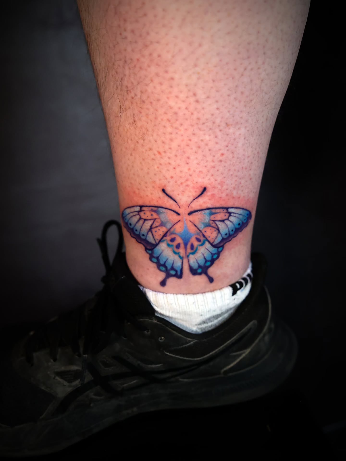 Tattoo by @hyena_lapis — dotwork