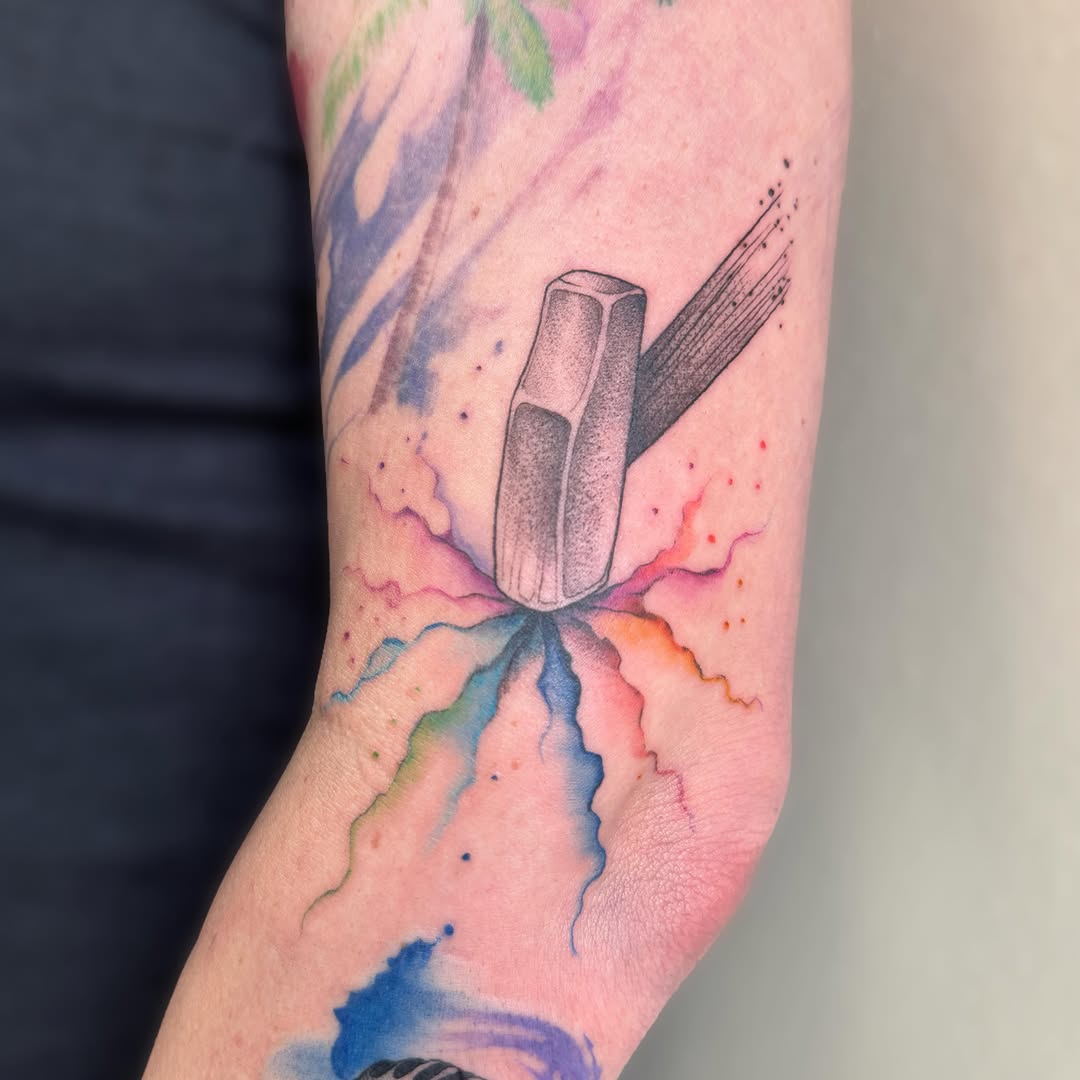 Tattoo by @lots_of_dots_ — watercolor, realism