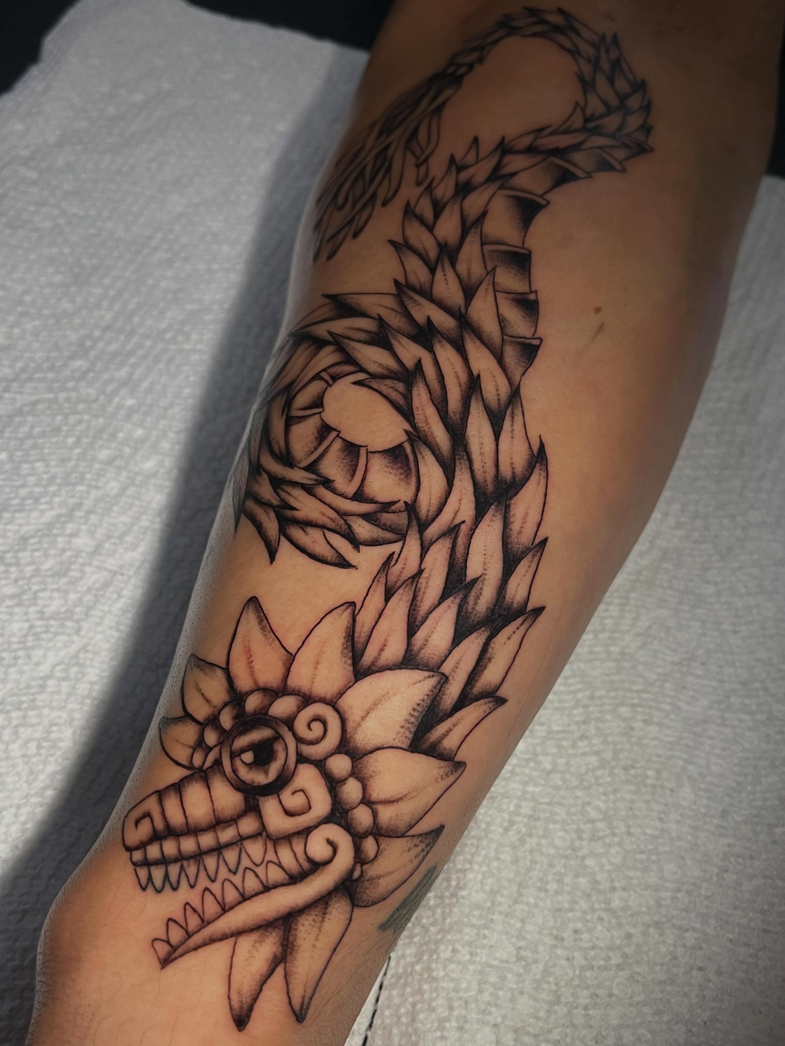 Tattoo by @sundaymassochist — black_and_grey