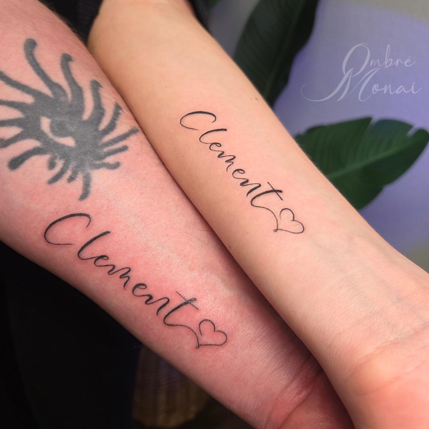 Tattoo by @ombre.monai — lettering_script