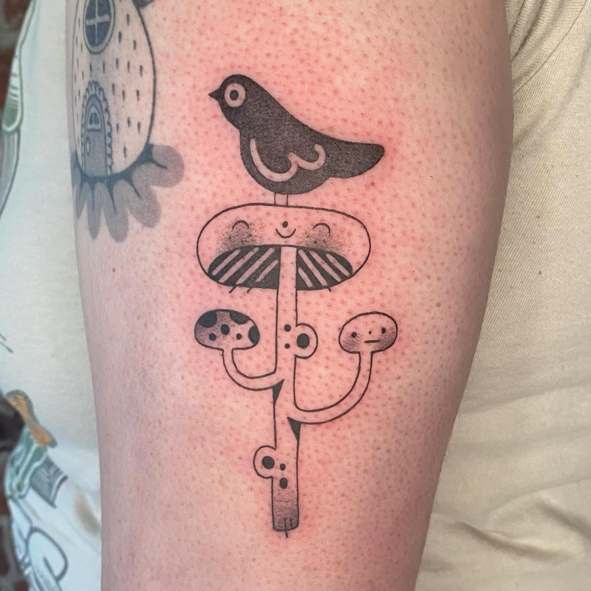 Tattoo by @pure_foolery — dotwork, minimalist