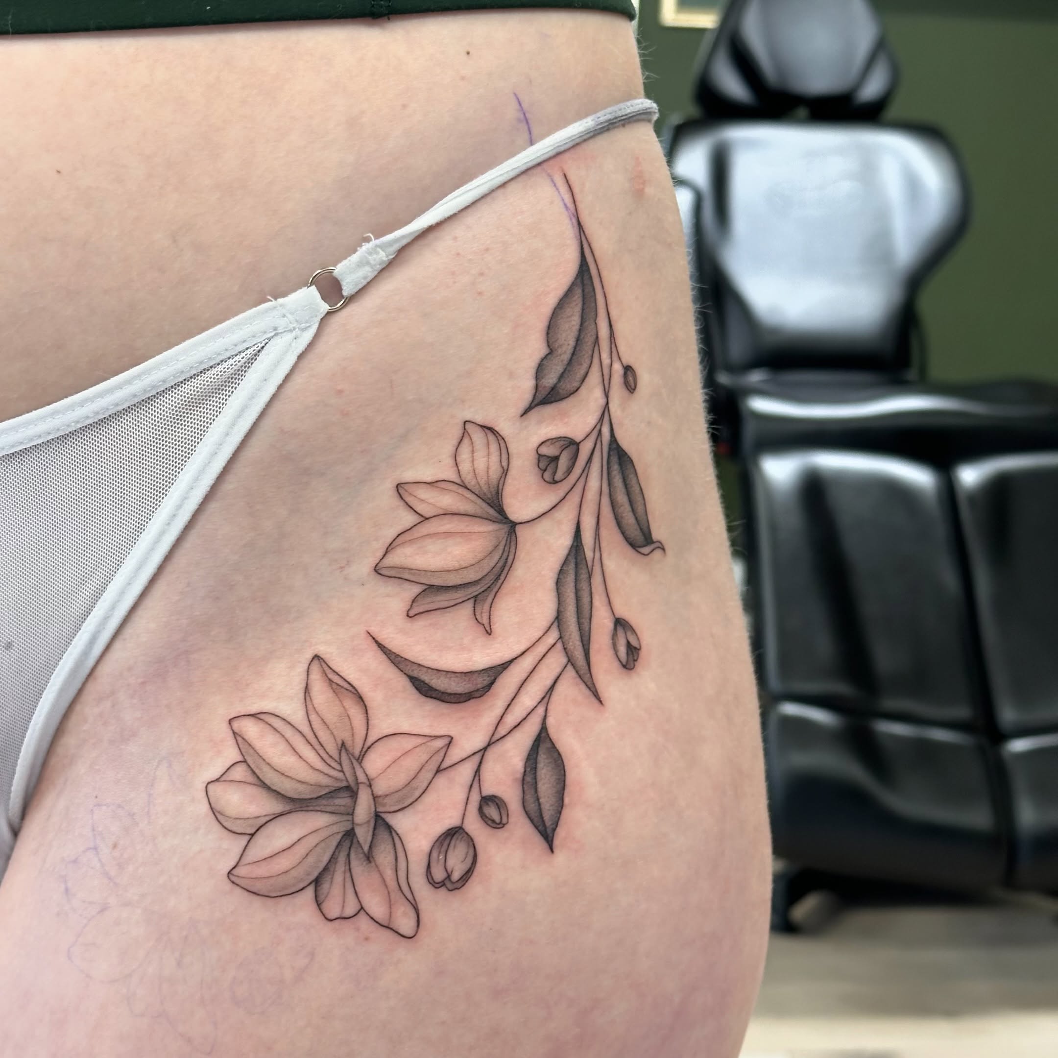Tattoo by @perreault.productions — black_and_grey