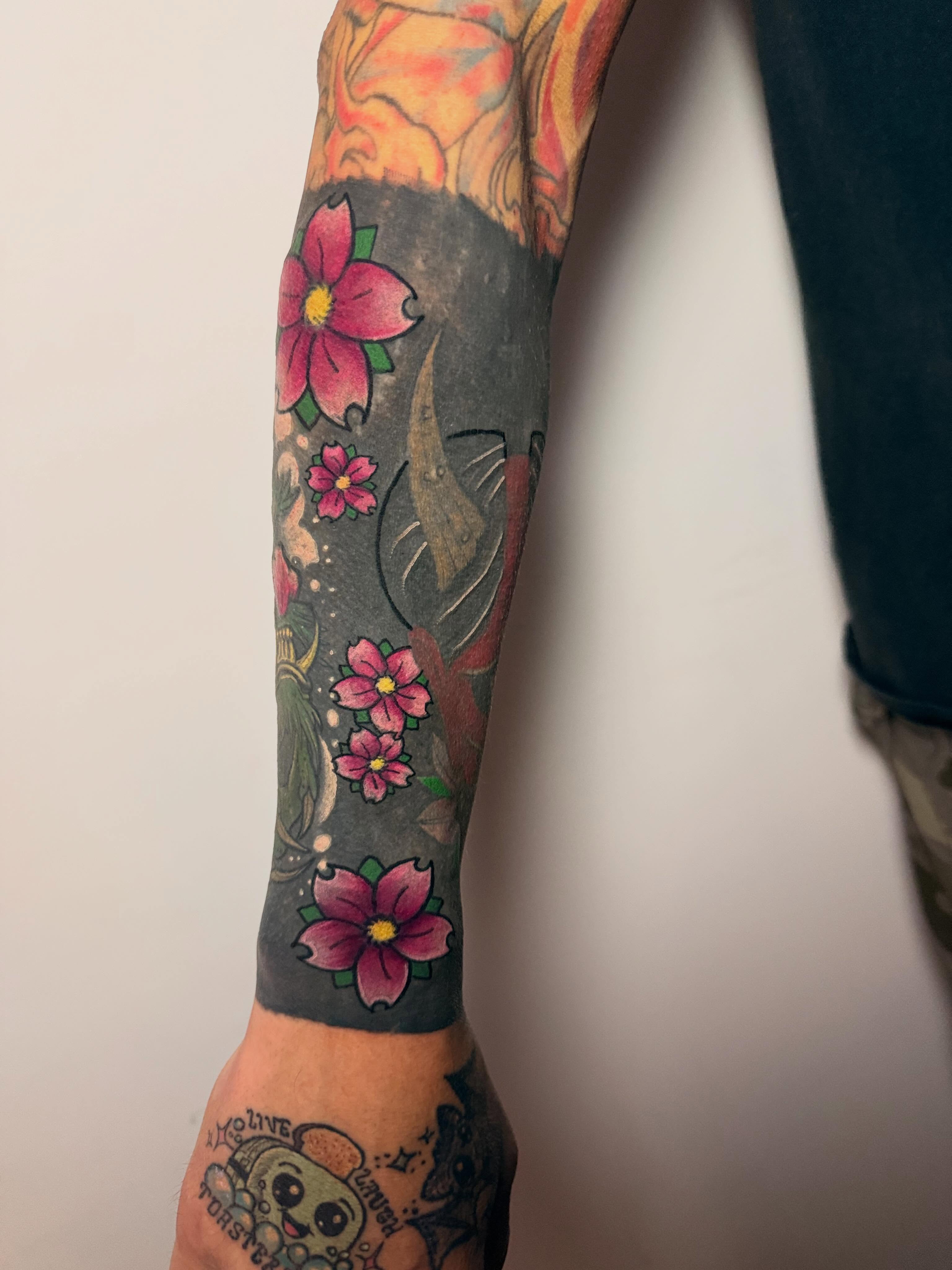 Tattoo by @gabby13tattoos — american_traditional, dotwork