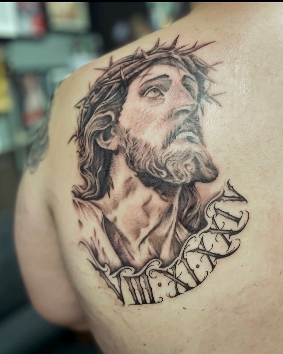 Tattoo by @kayt_tattoos — black_and_grey, realism