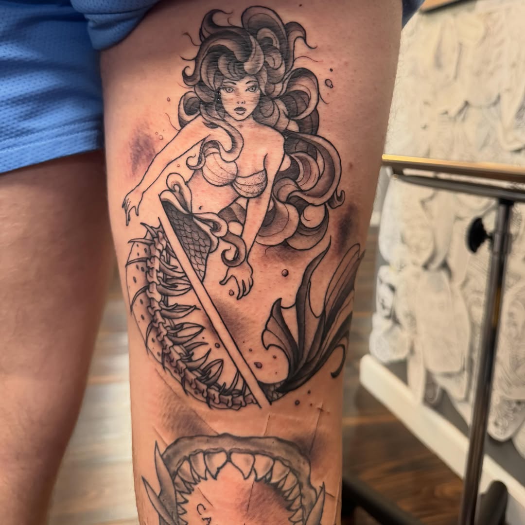 Tattoo by @_tattoosbyshon_ — black_and_grey, realism