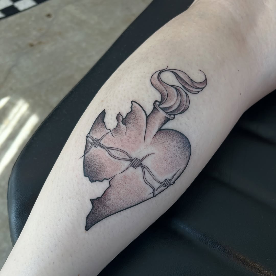 Tattoo by @tattooedbydom — black_and_grey, dotwork