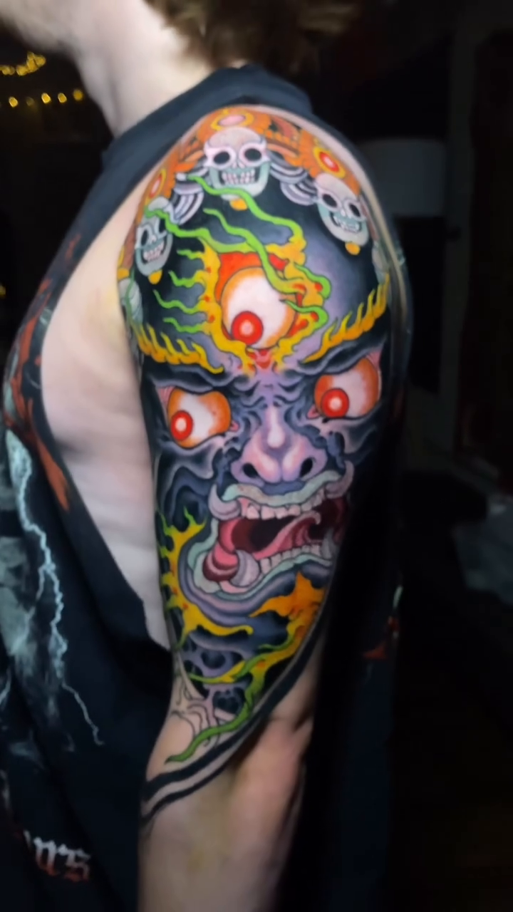 Tattoo by @aaronriddletattoos — japanese_irezumi, neo_traditional