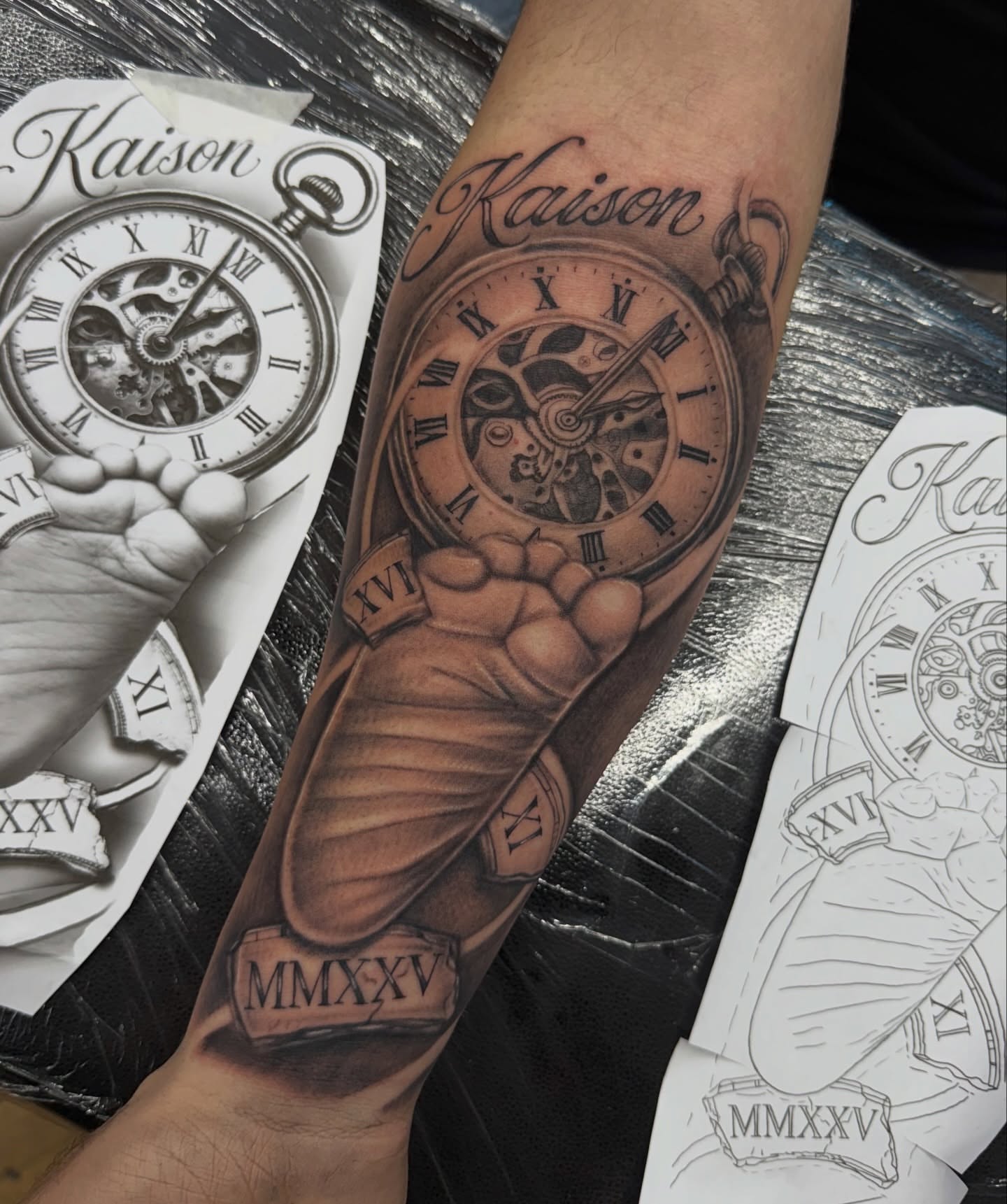 Tattoo by @inkofmine_byleo — realism, black_and_grey