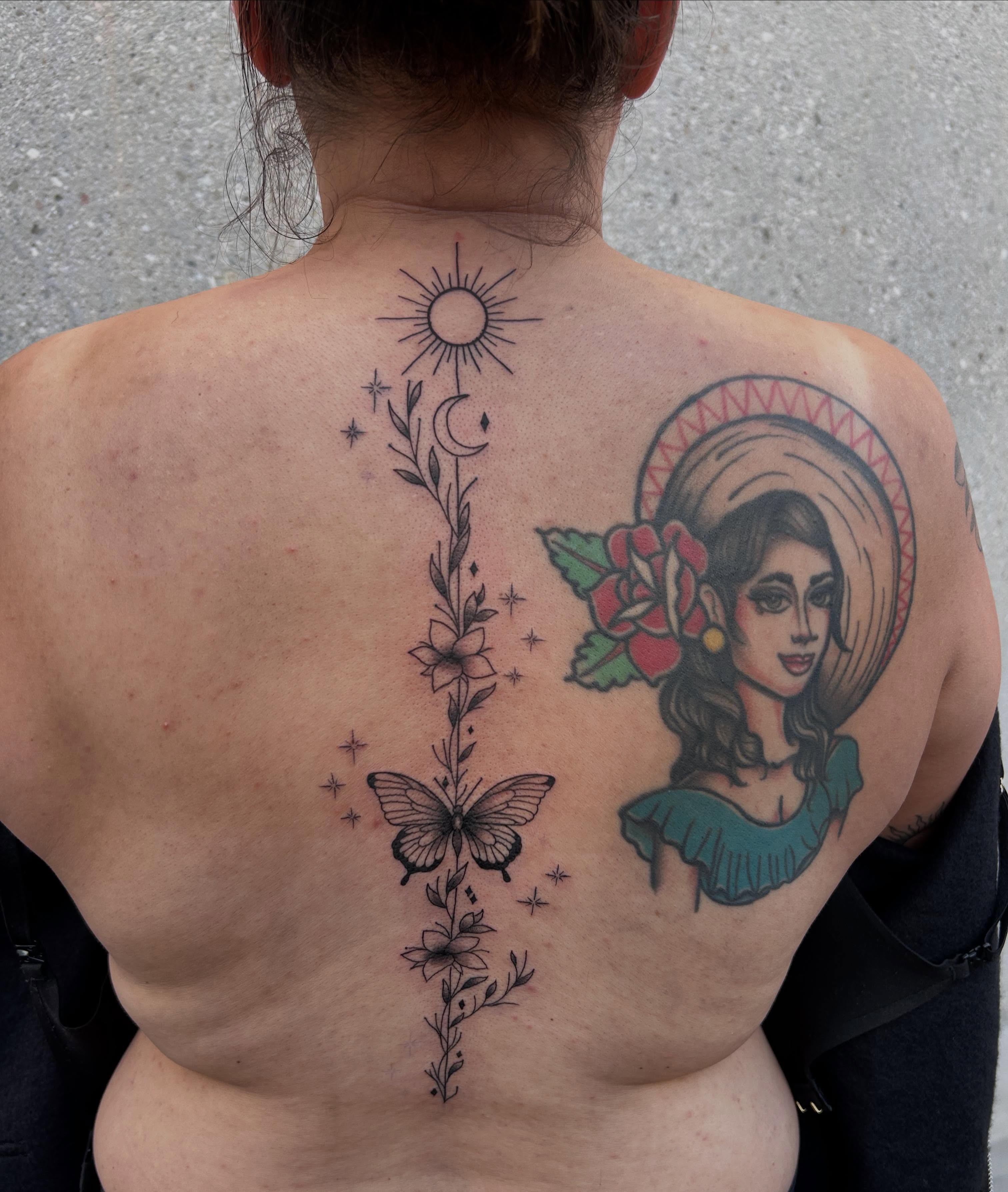 Tattoo by @birdytattoos_ — american_traditional, dotwork