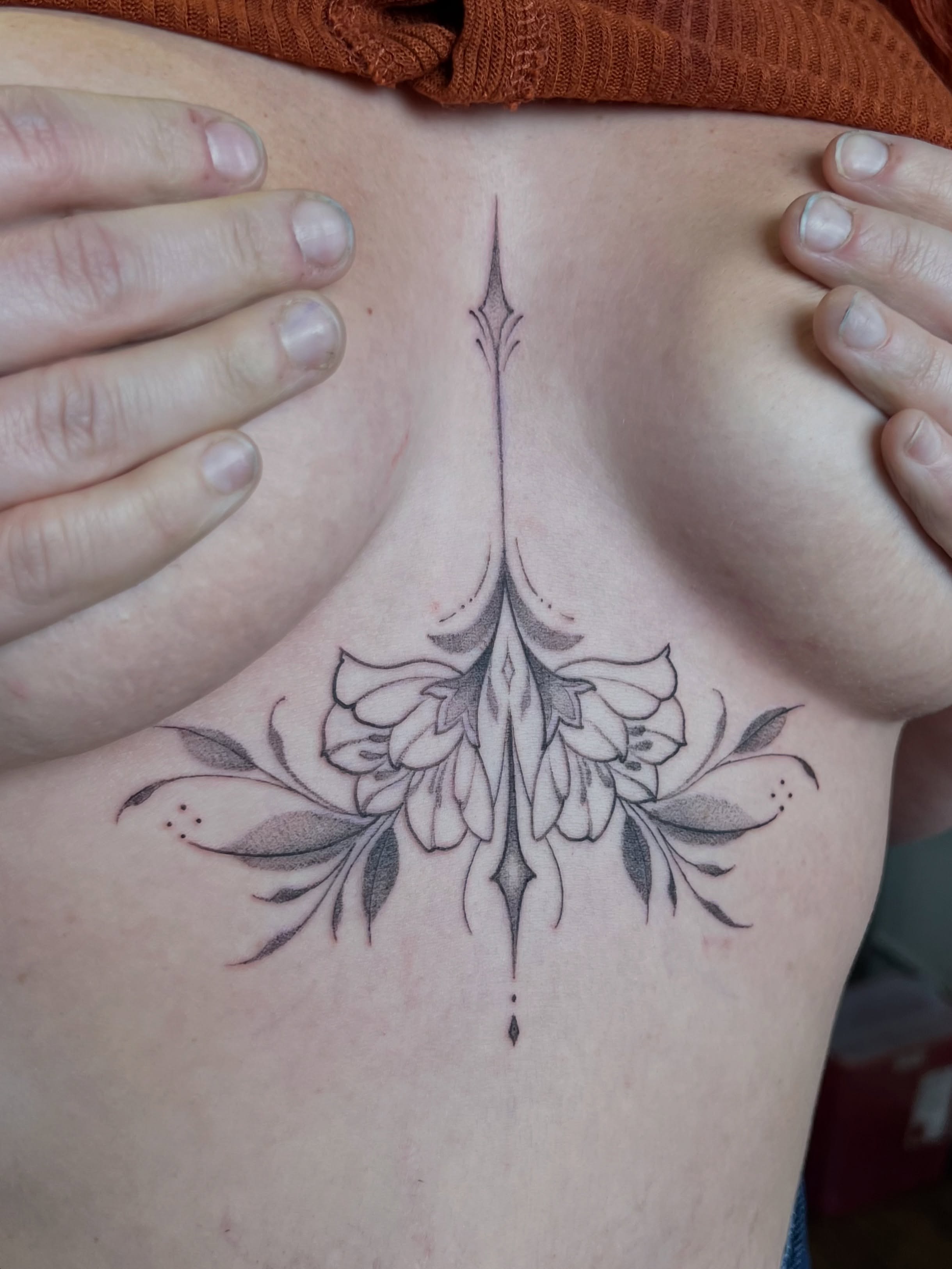 Tattoo by @woodrowtattoo — black_and_grey
