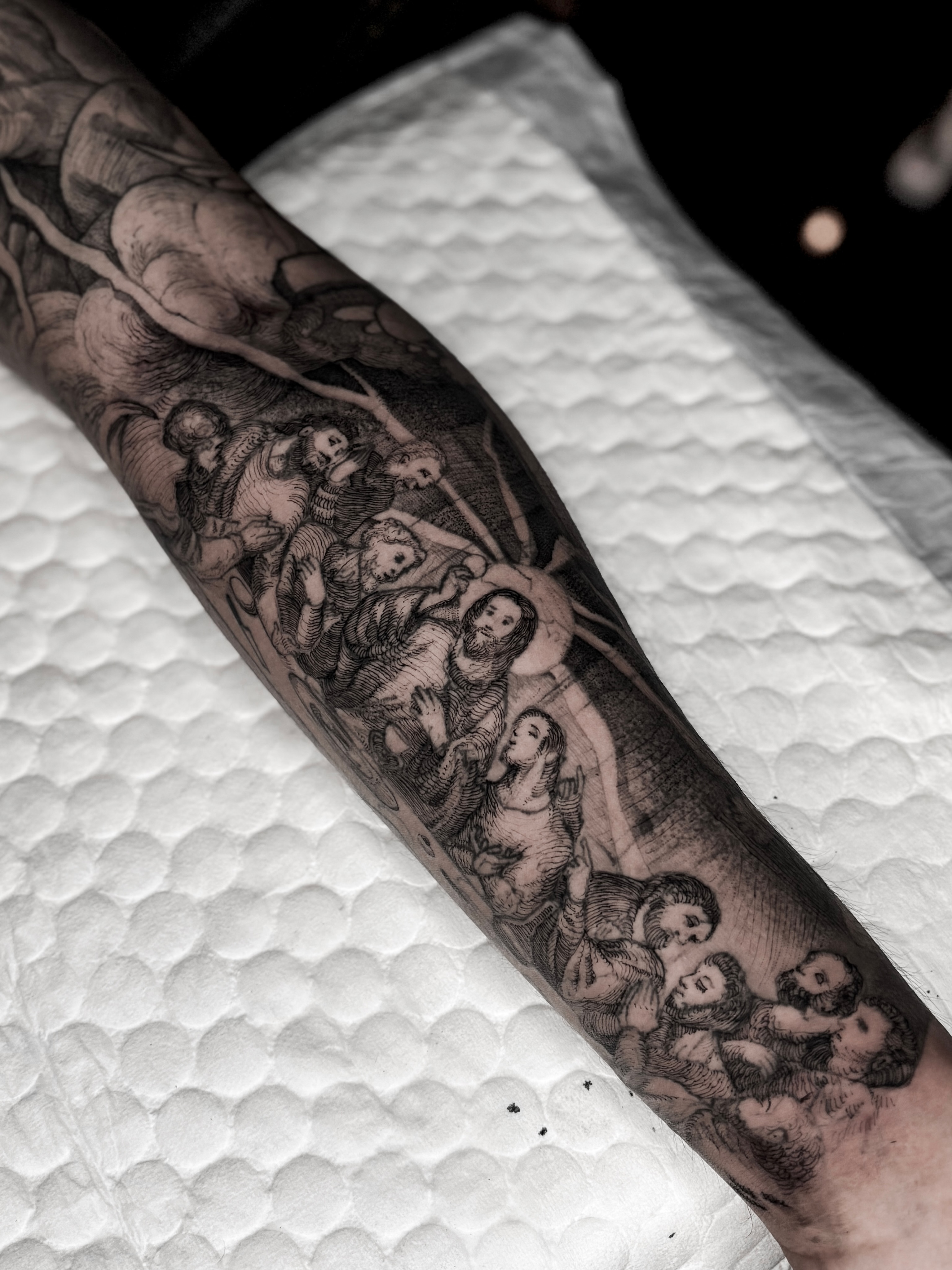 Tattoo by @338tattoo — black_and_grey, realism