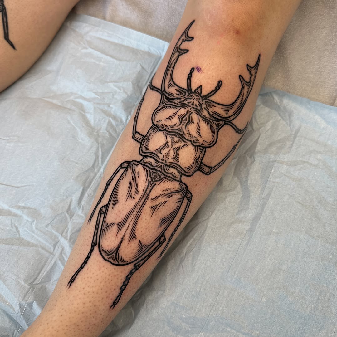 Tattoo by @rosalieocchino — black_and_grey, illustrative