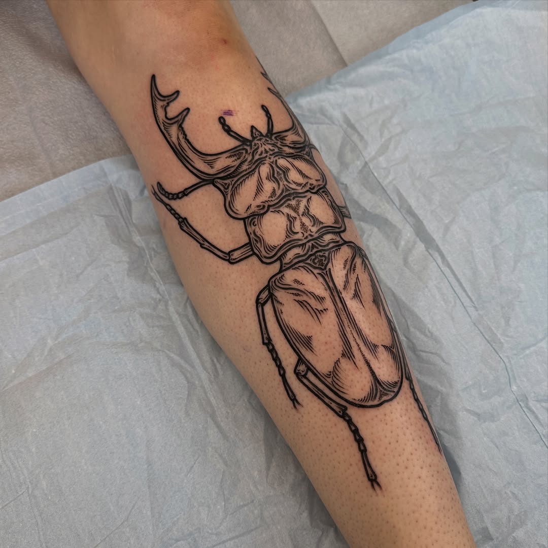 Tattoo by @rosalieocchino — illustrative, black_and_grey