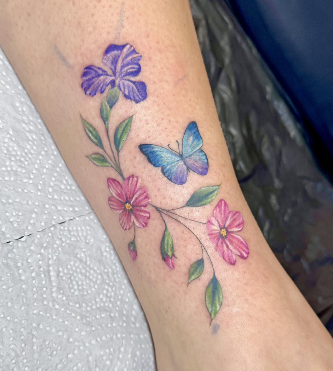 Tattoo by @beccasuetattoo — watercolor