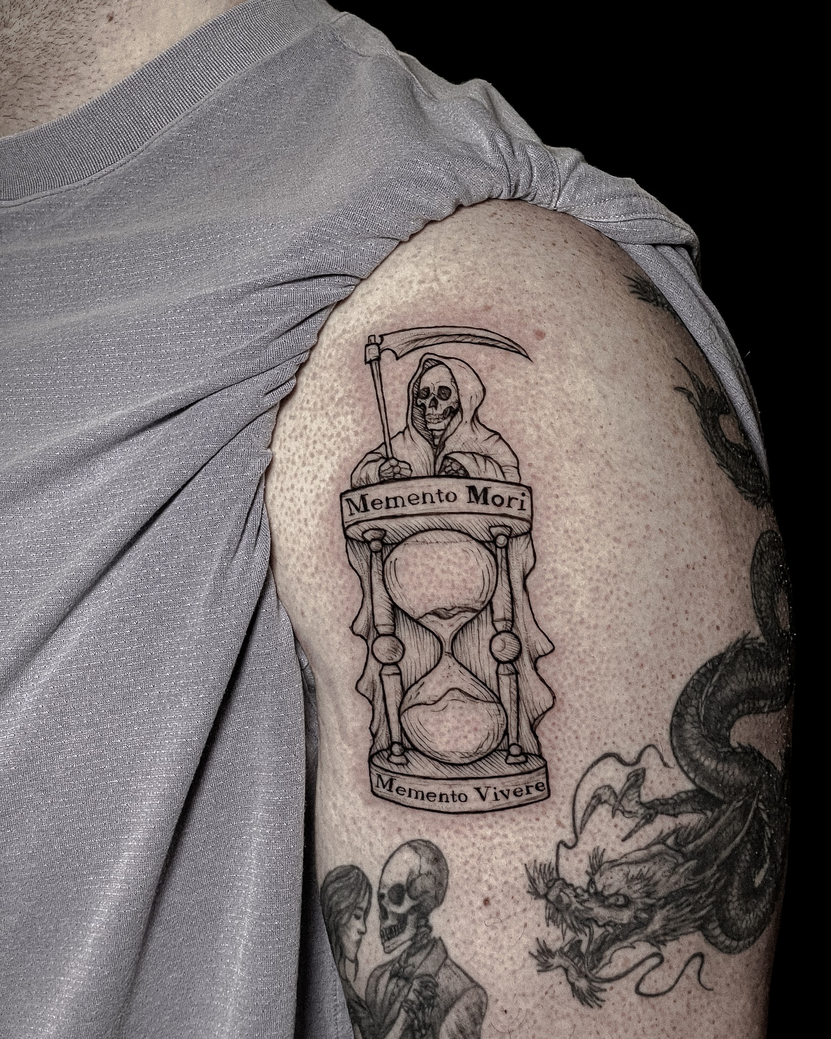 Tattoo by @inshvvn — black_and_grey