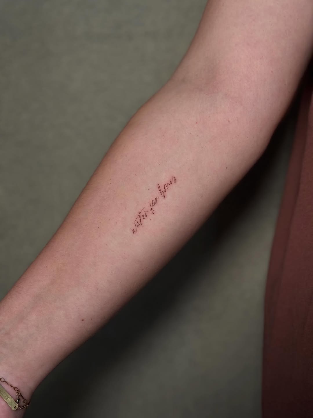 Tattoo by @ragebabytattoo — lettering_script, fine_line