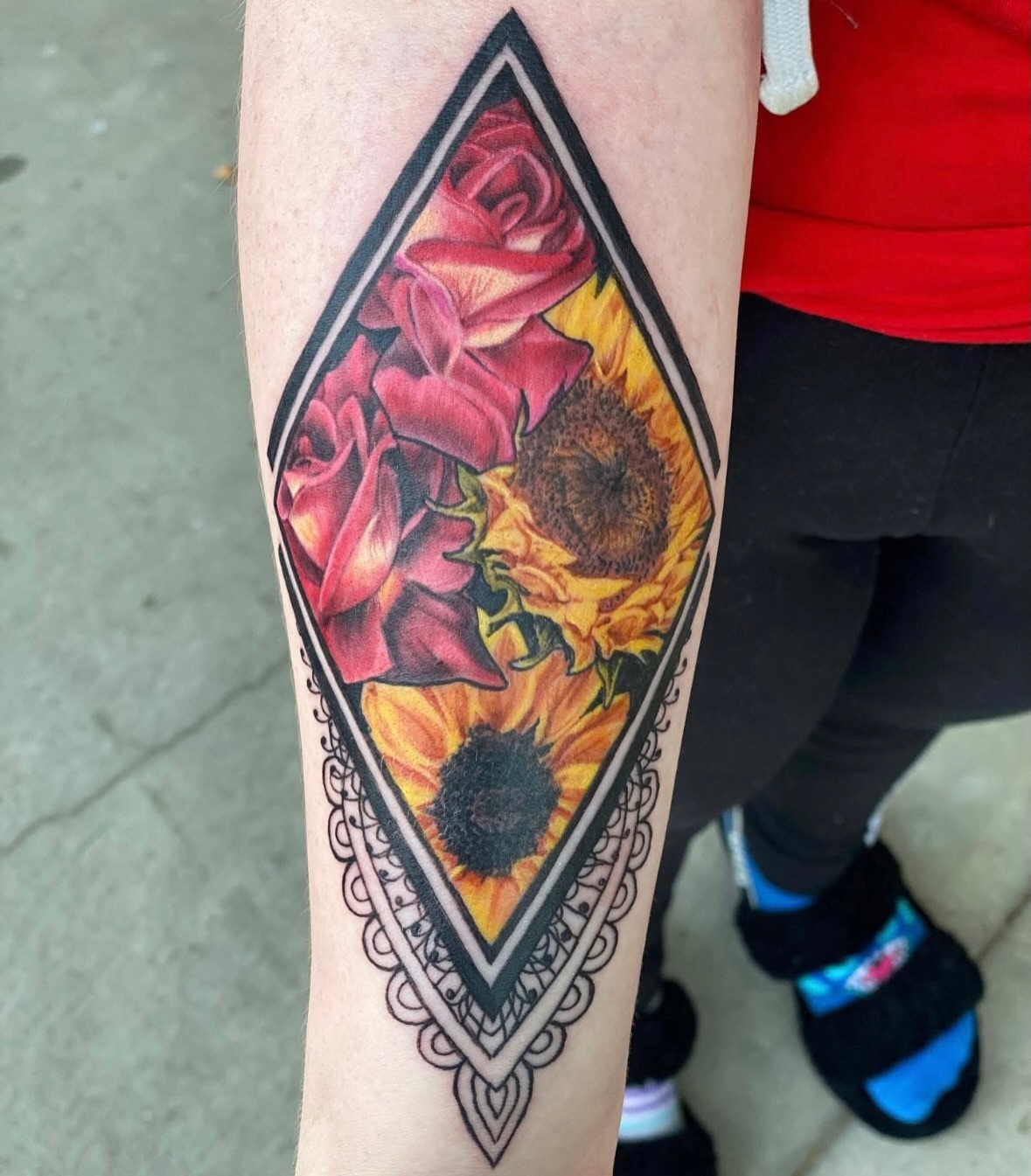 Tattoo by @tattooartist_dano — realism, geometric