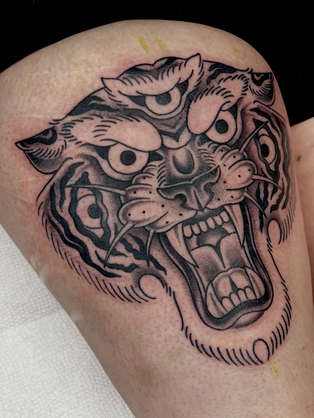 Tattoo by @stubborntattoos — american_traditional, black_and_grey