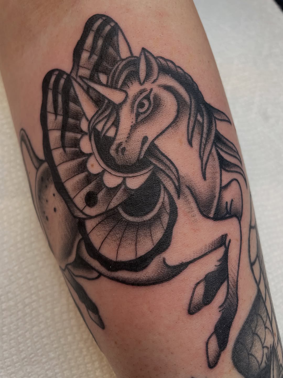 Tattoo by @stubborntattoos — american_traditional, black_and_grey
