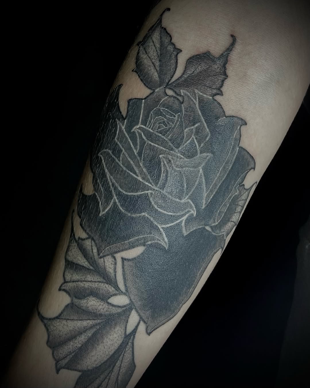 Tattoo by @inked.by.shelbie — black_and_grey, realism