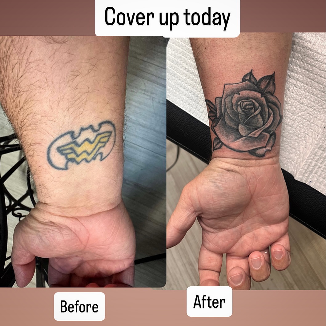 Tattoo by @selenamariatattoos — black_and_grey