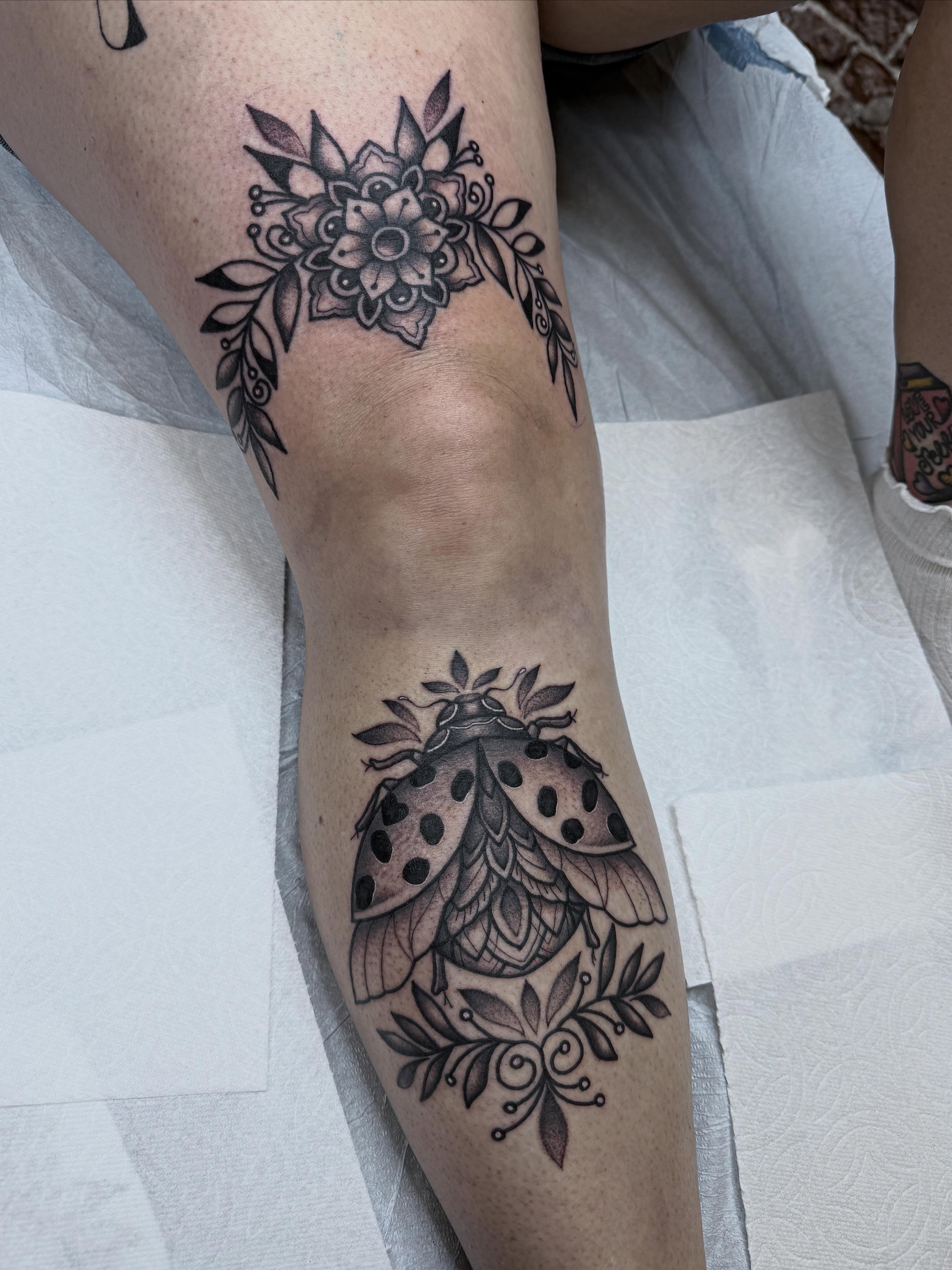 Tattoo by @ohtanyagee — black_and_grey, ornamental