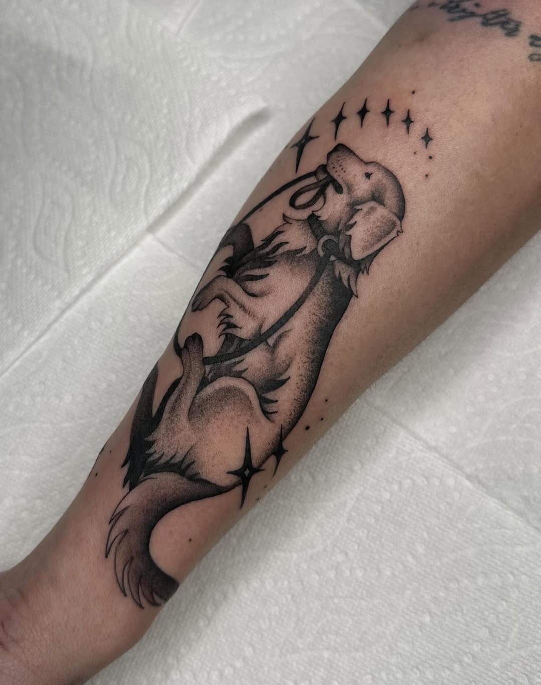Tattoo by @fatalkatietattoo — black_and_grey, realism