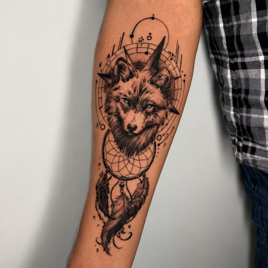 Fox realism tattoo on the forearm by Moi Rivas, Salt Lake City, Utah