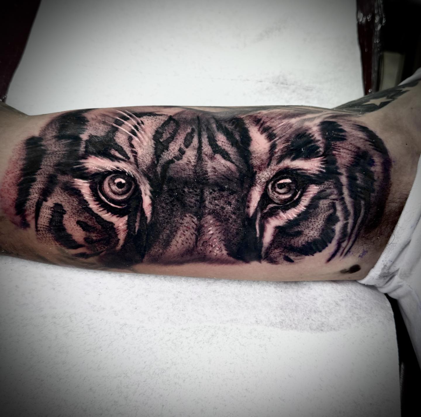 Tattoo by @jherrontattoo — realism, dotwork