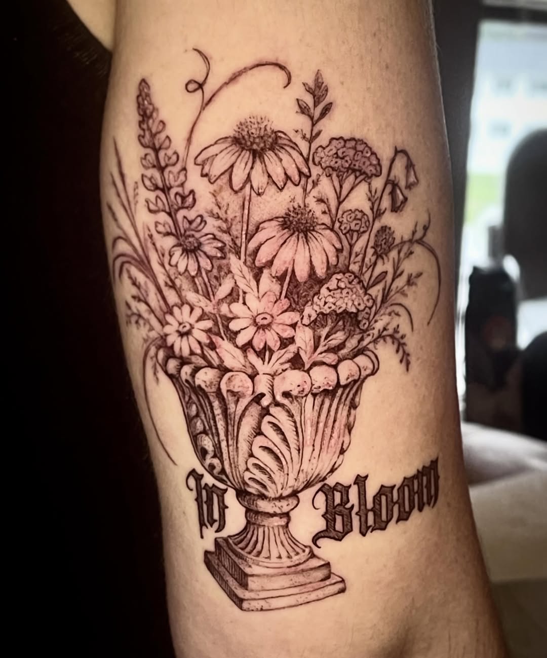 Tattoo by @cherryladyink — black_and_grey