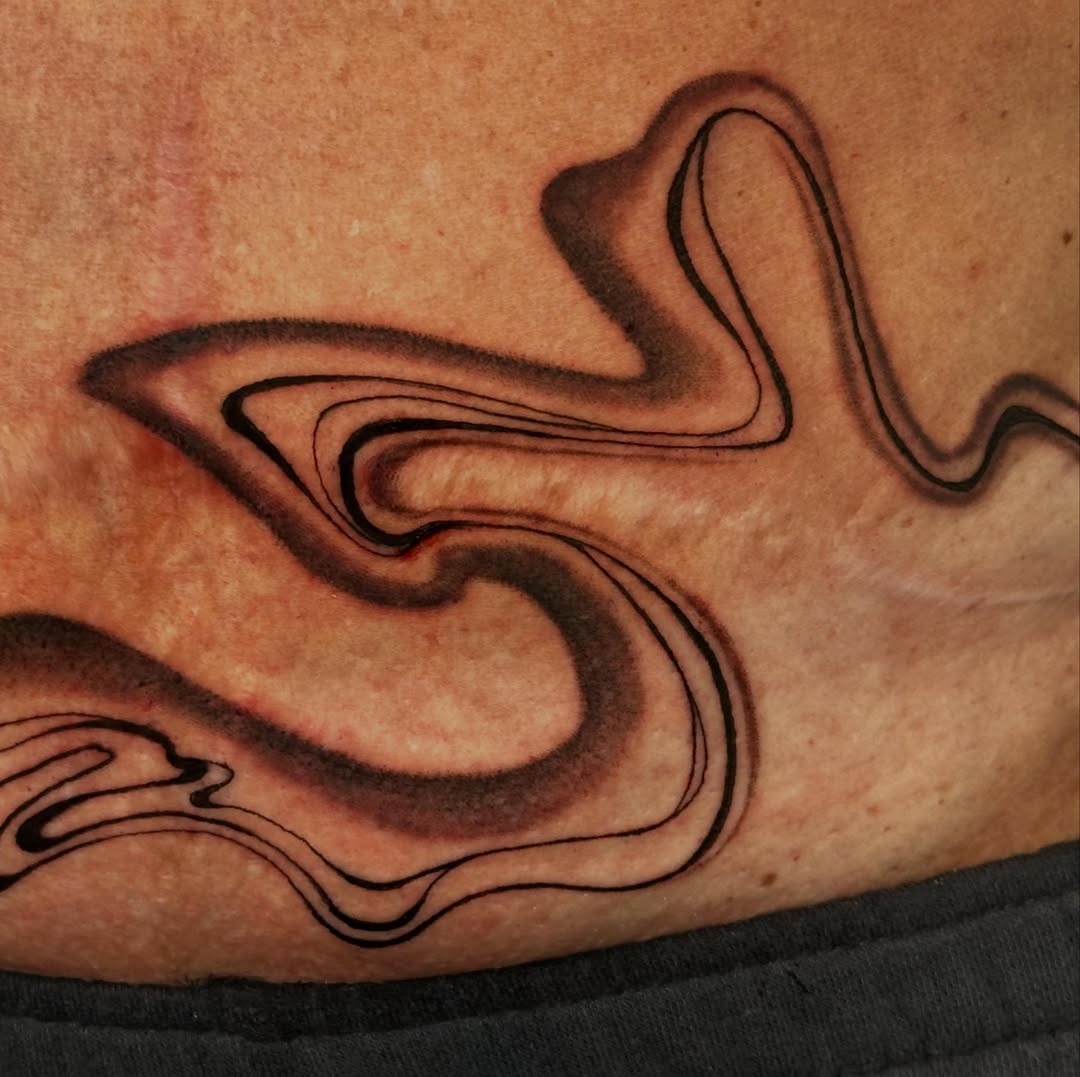 Swirl pattern black and grey tattoo by 𝕳𝖆𝖓𝖓𝖆𝖍 𝕮𝖆𝖓𝖋𝖎𝖊𝖑𝖉 ✨ Memphis Tattoo Artist, Memphis, Tennessee