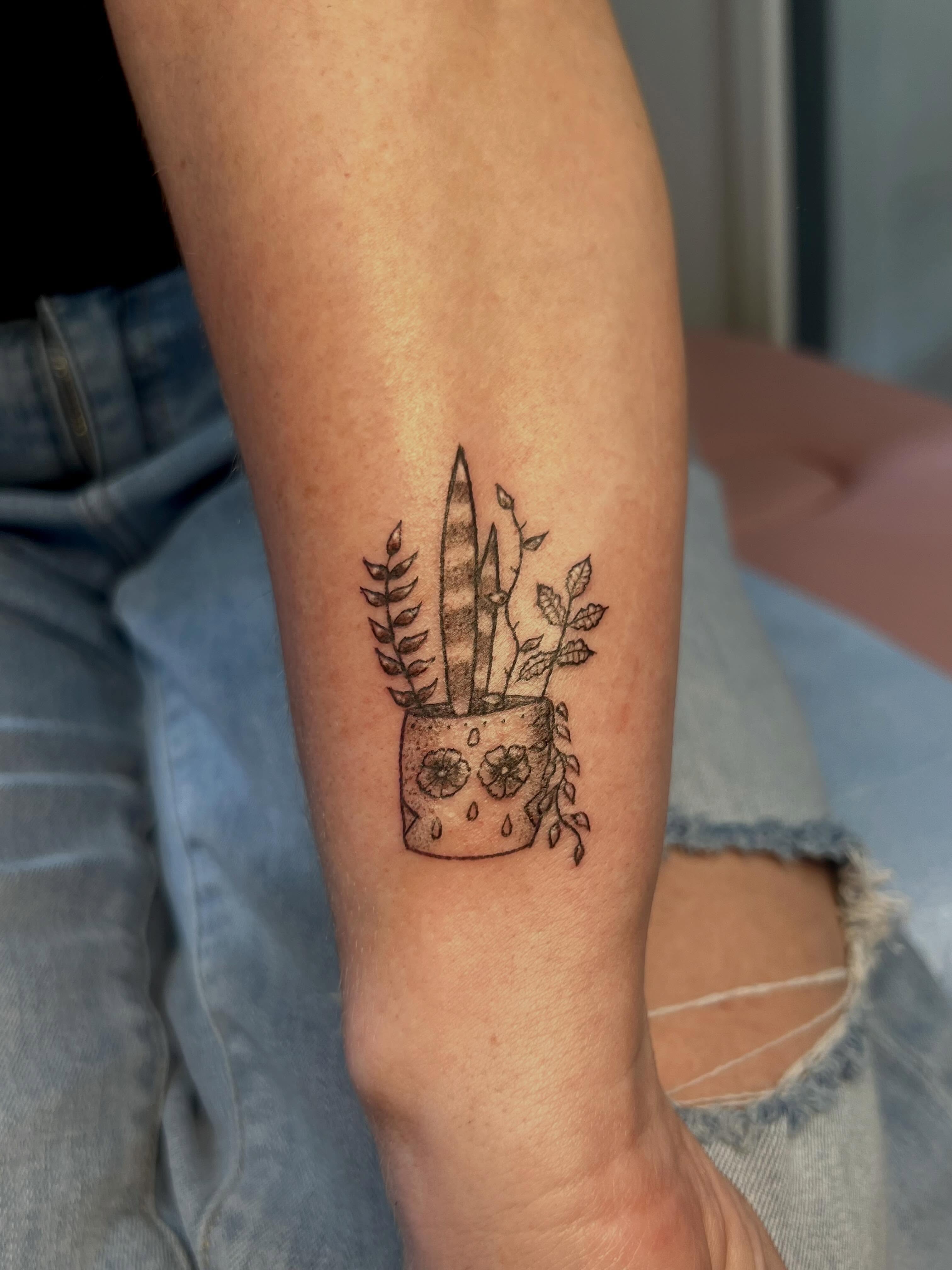 Tattoo by @artbymuggs — black_and_grey