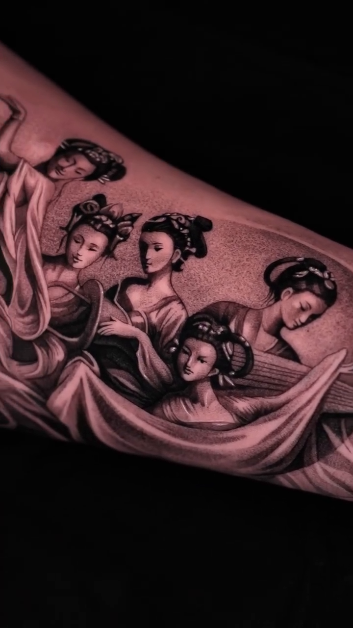 Tattoo by @tattooist_steven — japanese_irezumi, black_and_grey