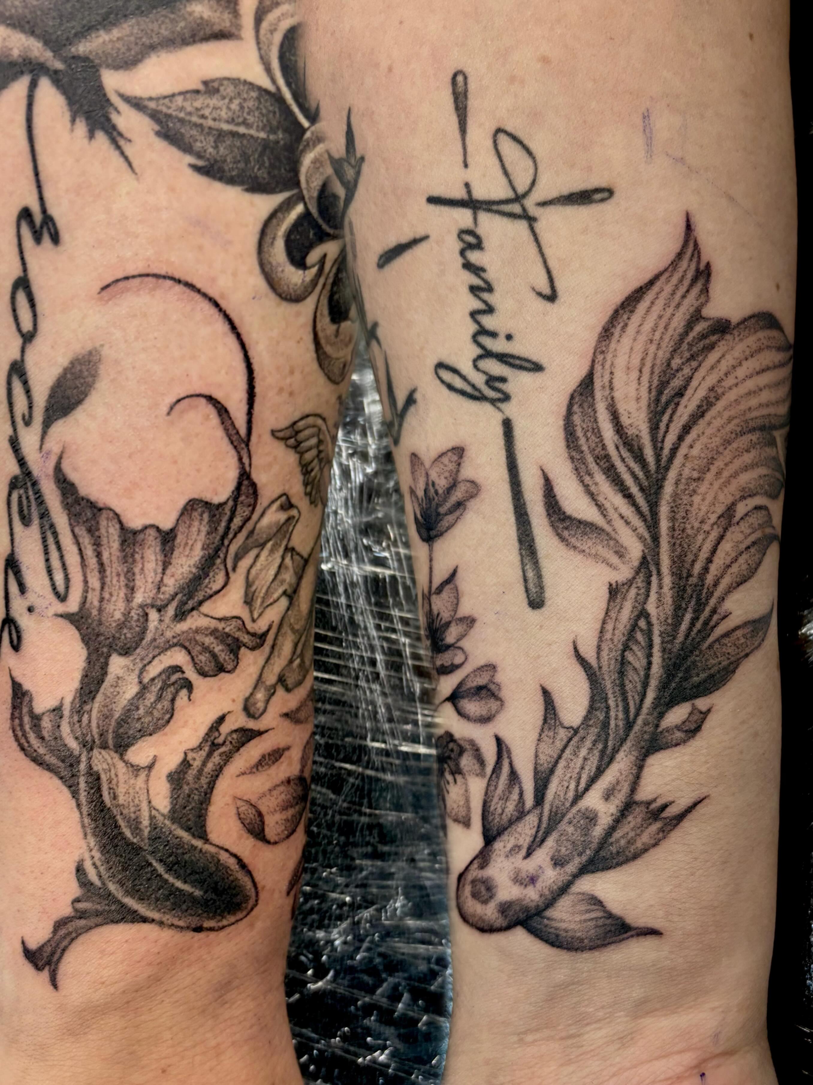 Tattoo by @justanothertattoo — black_and_grey
