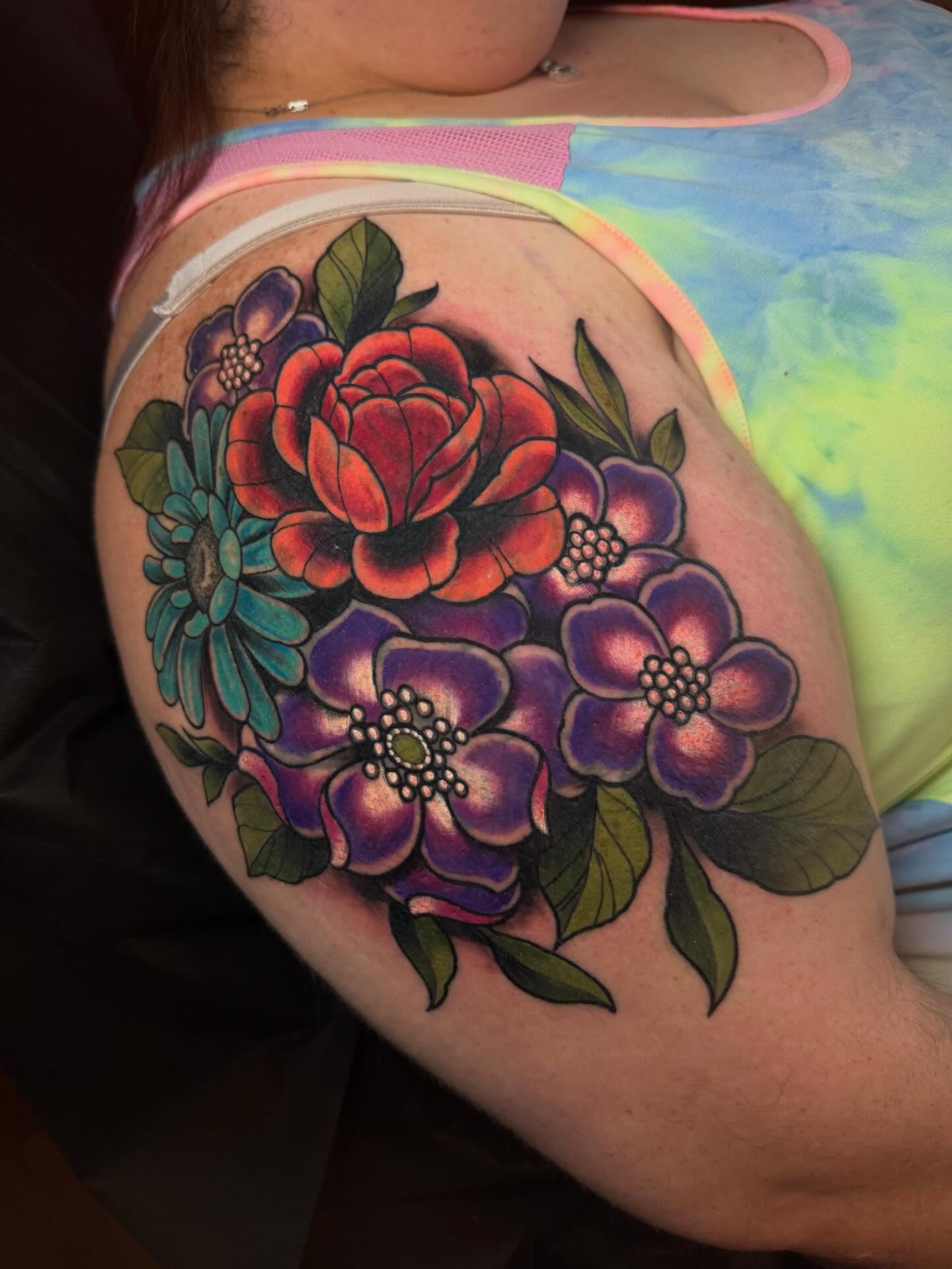 Tattoo by @coreyryantattoo — american_traditional, dotwork