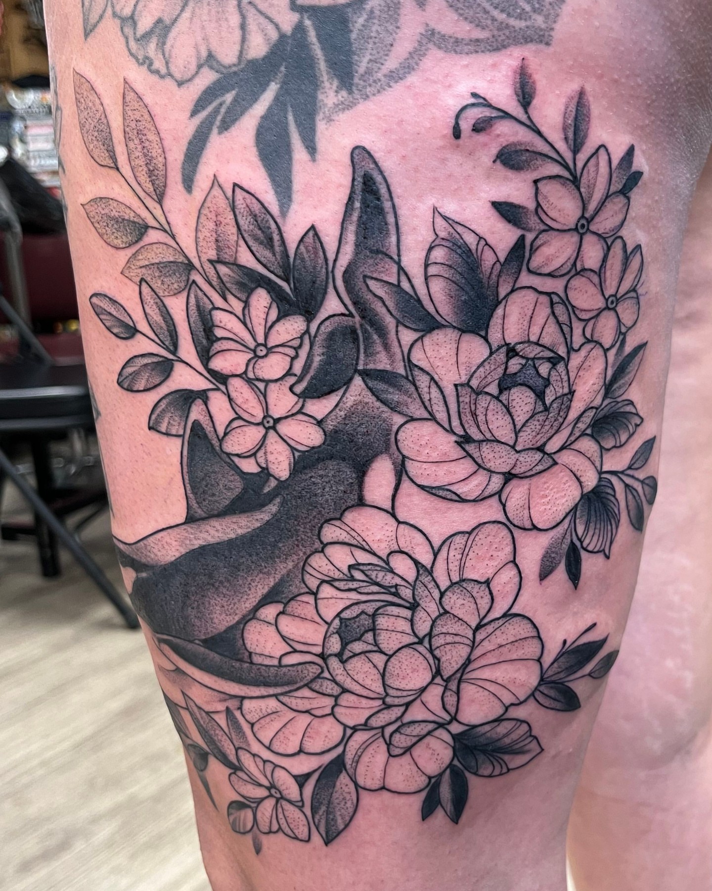Tattoo by @leith_tattoo — black_and_grey