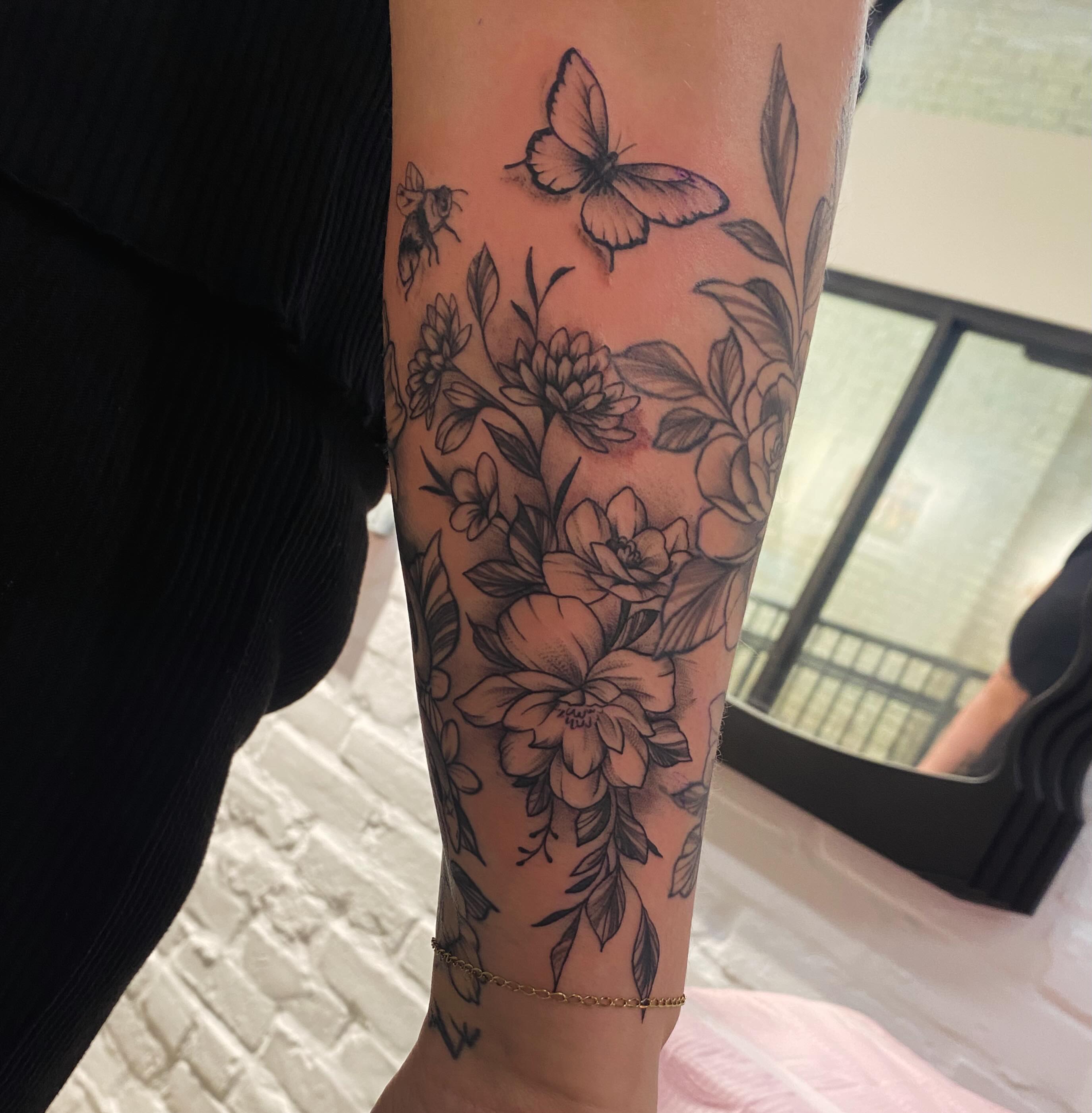 Tattoo by @wariospeedwagon — black_and_grey