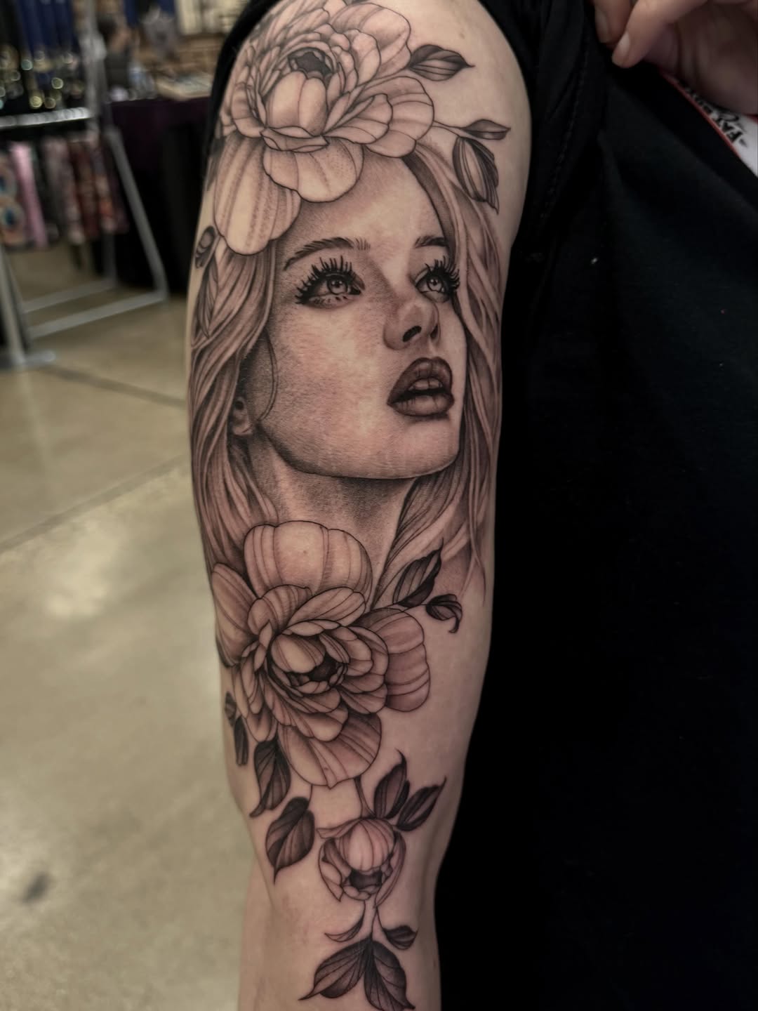 Tattoo by @emmydoestattoos โ realism, black_and_grey