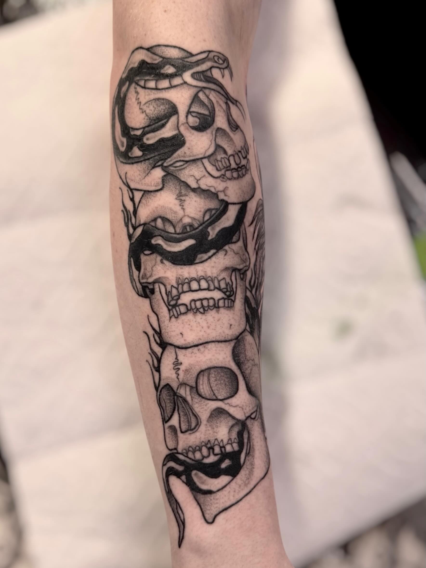 Tattoo by @_crybaby.tattoos — black_and_grey, realism