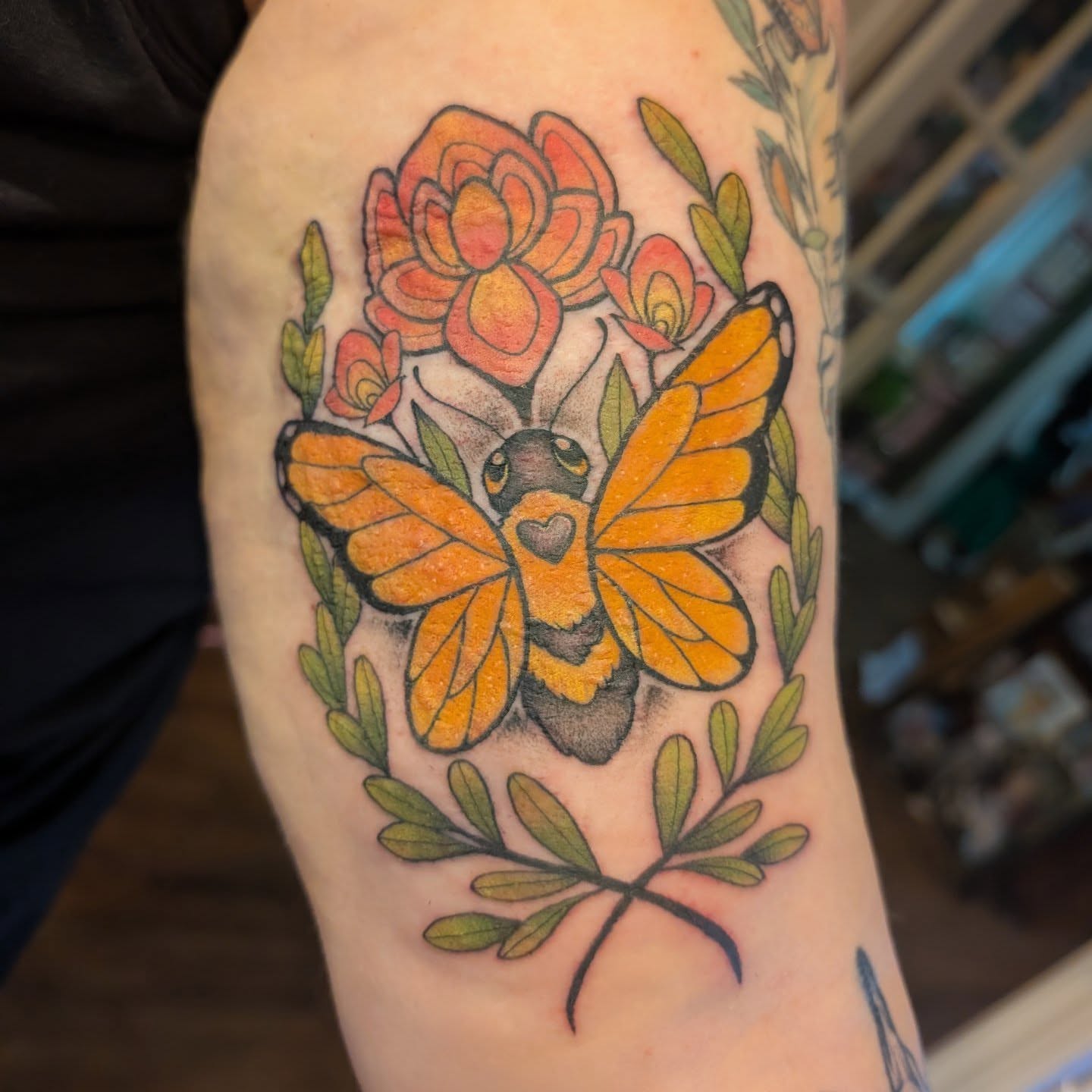 Tattoo by @corintattoos β american_traditional, dotwork