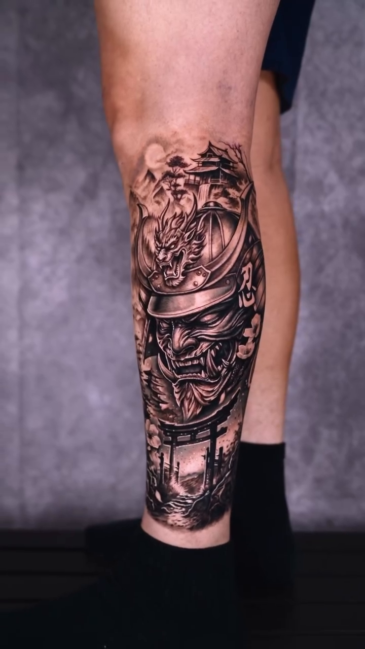 Tattoo by @brayan_ink_tattoo — japanese_irezumi, black_and_grey