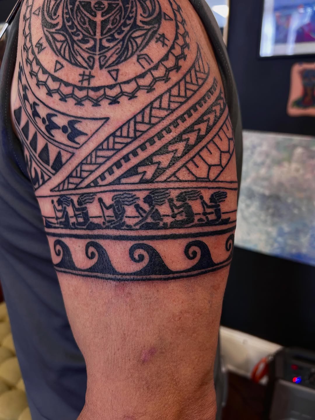 Tattoo by @jonbyrd — tribal, blackwork