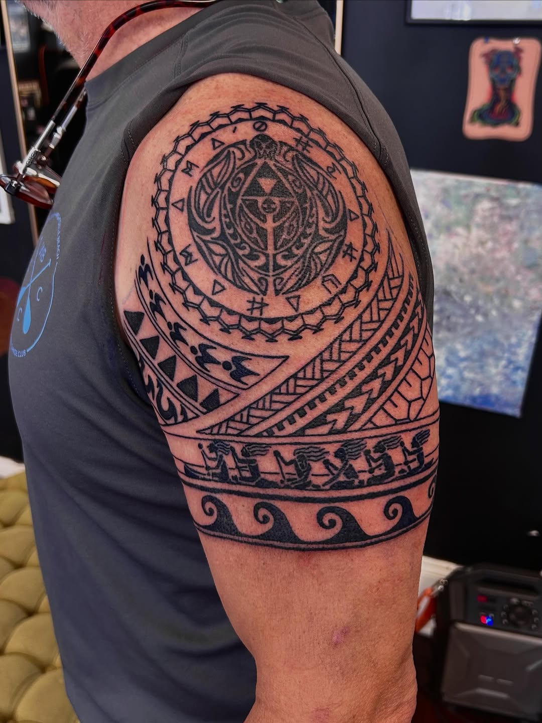 Tattoo by @jonbyrd — tribal, blackwork