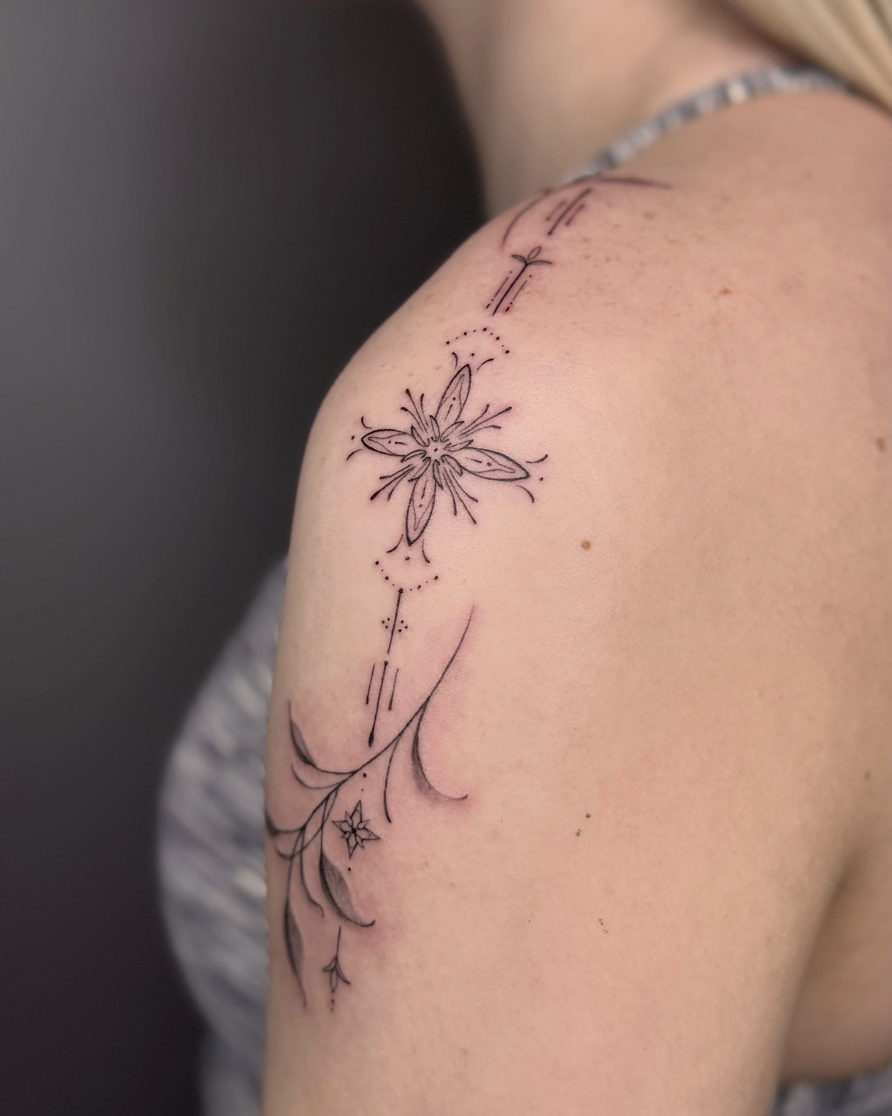 Tattoo by @suzycts — dotwork, fine_line