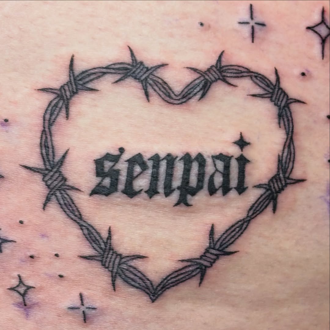 Tattoo by @sterstraal — lettering_script, blackwork