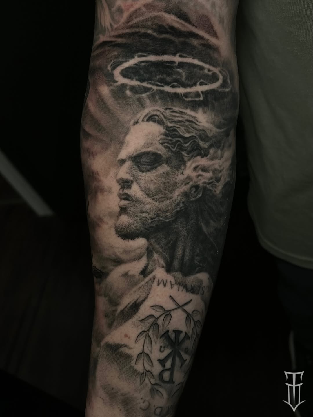Tattoo by @shadesofpain1992 — realism, black_and_grey
