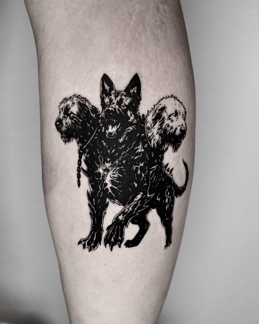 Tattoo by @caesar_tattooer — blackwork