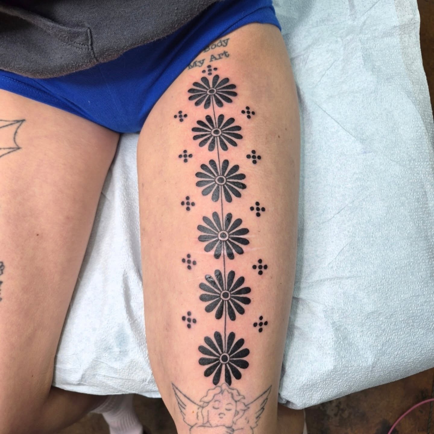 Tattoo by @therealchrisbell — blackwork
