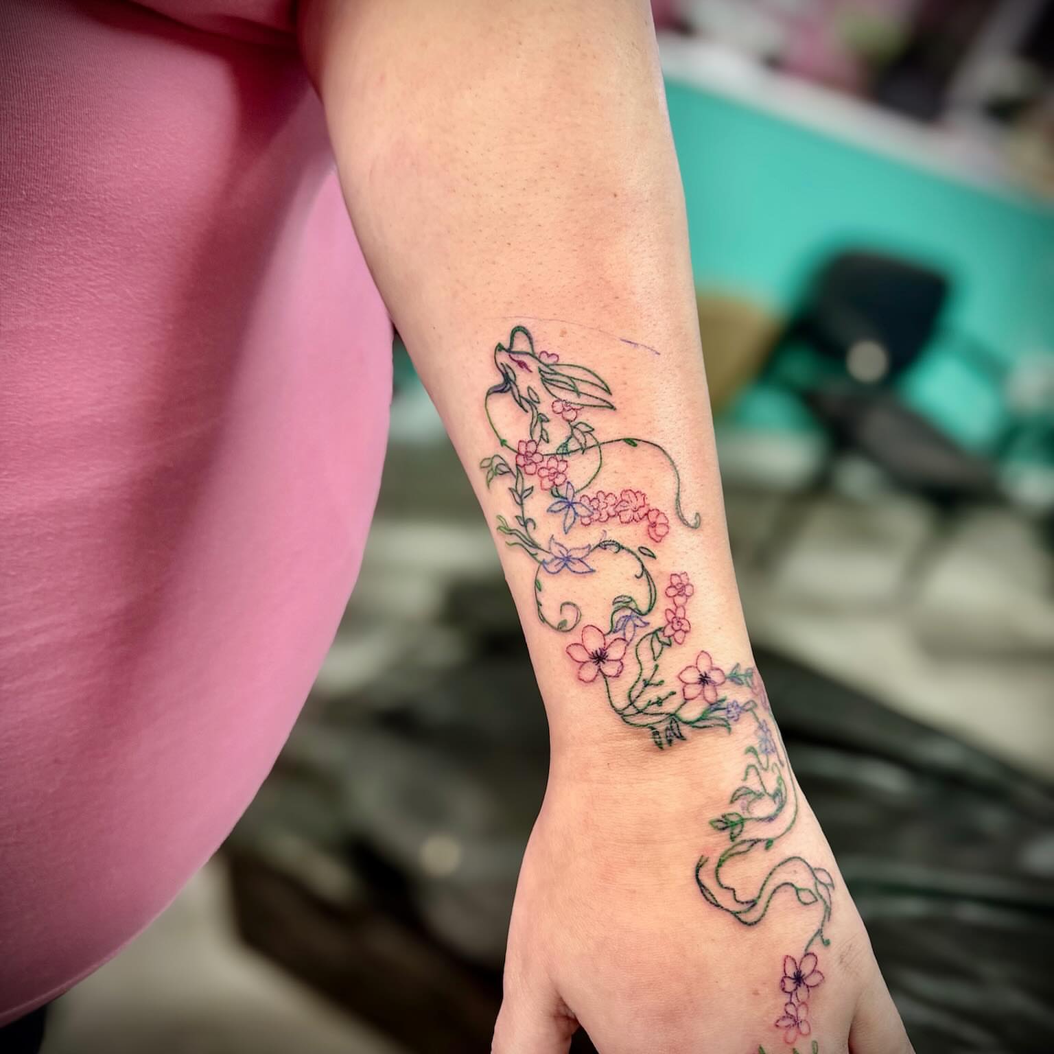 Tattoo by @inkedxlarissa — new_school, dotwork